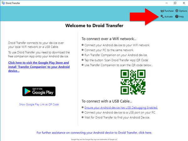 Droid Transfer Activation Key Free